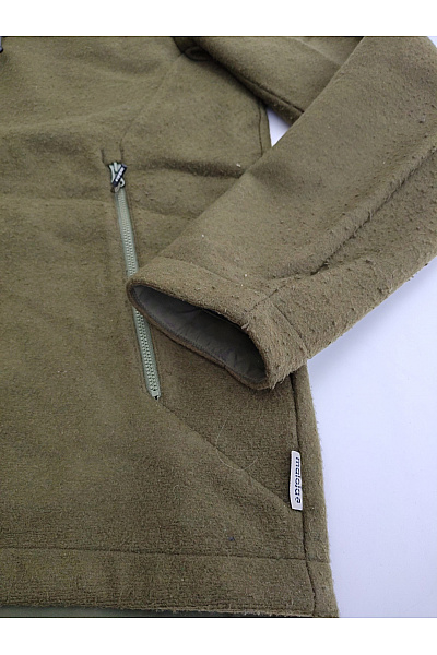 MALOJA Dámská khaki fleecová bunda s kapucí se zipem Vel. XL | MALOJA | obrázek 3
