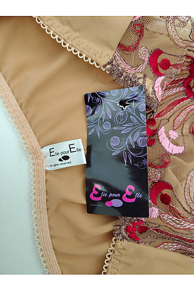 Elie pour Elle Luxusní dámské kalhotky s výšivkou hnědé Velikost EU 36 | Elie pour Elle | obrázek 6