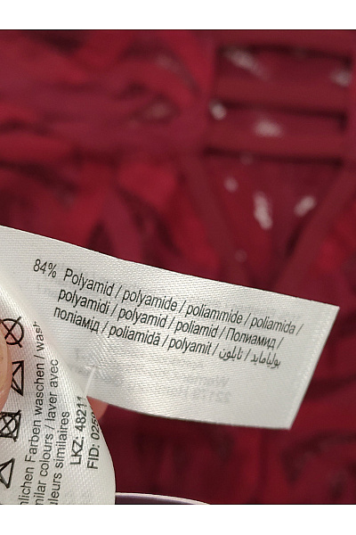 Lasca Luxusní krajkové kalhotky tanga vínové Vel. EU 36/38 | Lasca | obrázek 8