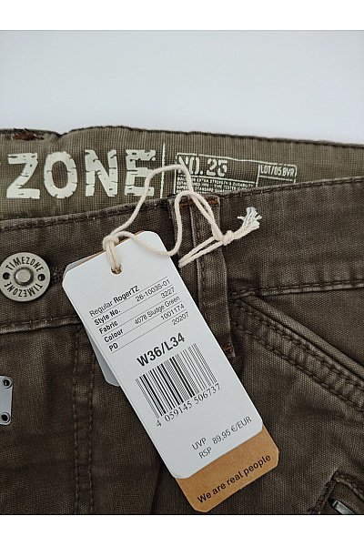 TIMEZONE Pánské khaki cargo kalhoty s kapsami | TIMEZONE | obrázek 6