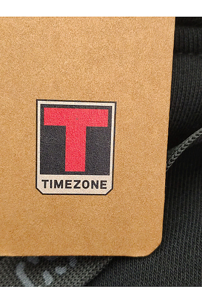 TIMEZONE Pánská černá bavlněná mikina s kapucí a klokaní kapsou Velikost S | TIMEZONE | obrázek 9