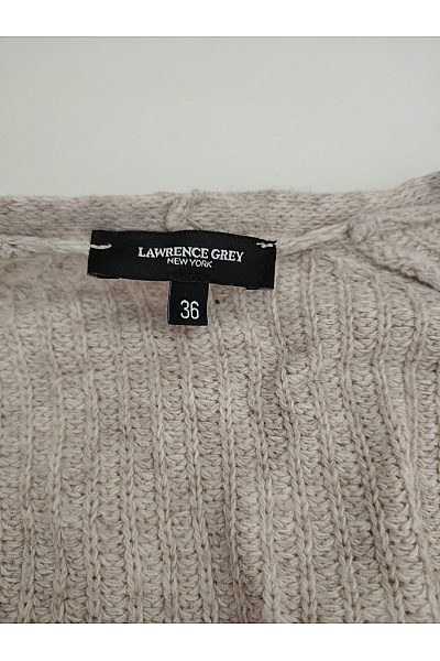 LAWRENCE GREY Béžový pletený kardigan dlouhý lehký jarní podzimní Vel. EU 36 | LAWRENCE GREY | obrázek 7