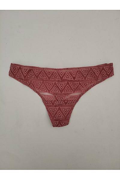 HANRO Dámská růžová krajková tanga s geometrickým vzorem Vel. S | HANRO | obrázek 2