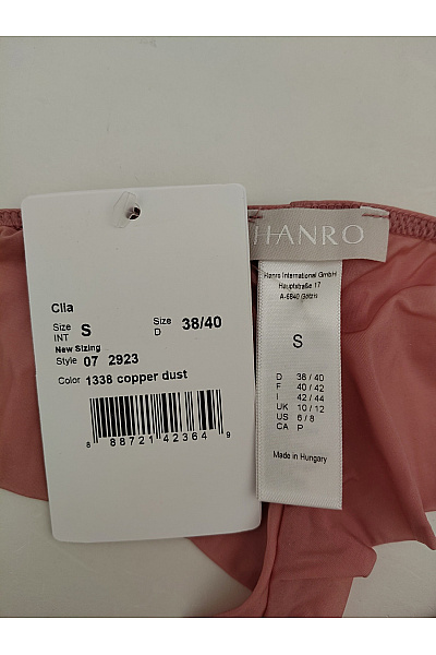 HANRO Dámská růžová krajková tanga s geometrickým vzorem Vel. S | HANRO | obrázek 6