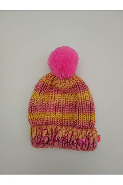 Billieblush Barevná Pletená čepice S Bambulí Vel. FR 2