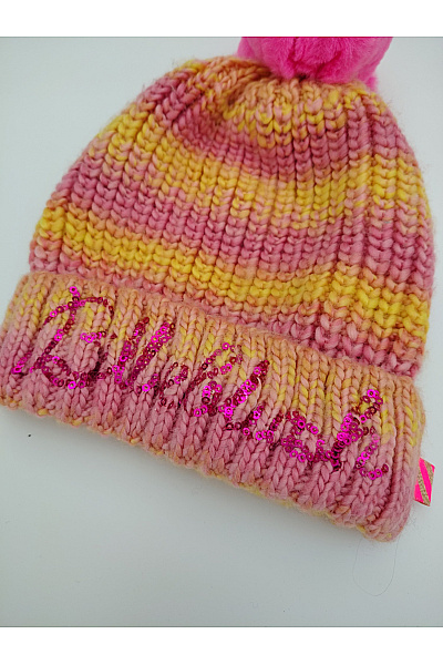Billieblush barevná pletená čepice s bambulí Vel. FR 2 | Billieblush | obrázek 2