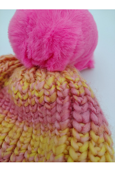 Billieblush barevná pletená čepice s bambulí Vel. FR 2 | Billieblush | obrázek 3