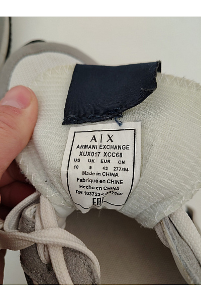 ARMANI Pánské tenisky Exchange XUX017 Šedé Vel. 43 | ARMANI | obrázek 10