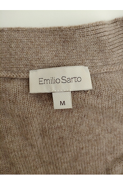 Emilio Sarto Hnědý vlněný kardigan na knoflíky Vel. M | Emilio Sarto | obrázek 5