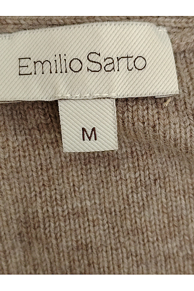 Emilio Sarto Hnědý vlněný kardigan na knoflíky Vel. M | Emilio Sarto | obrázek 6