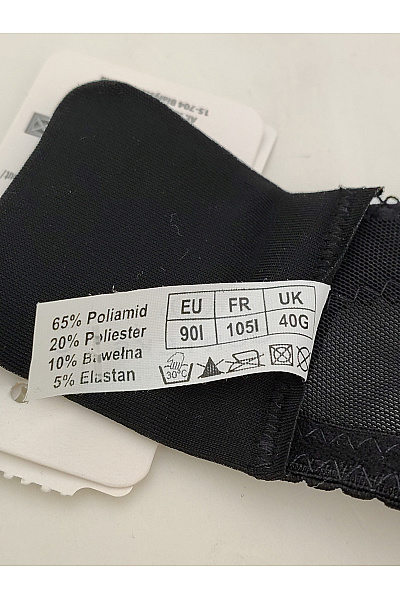 GORTEKS Černá krajková kosticová podprsenka Vel. EU 90I | GORTEKS | obrázek 10