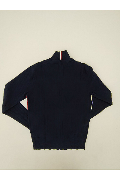 TOMMY HILFIGER Barevný pletený žebrovaný svetr na zip se stojáčkem Vel. S | TOMMY HILFIGER | obrázek 8