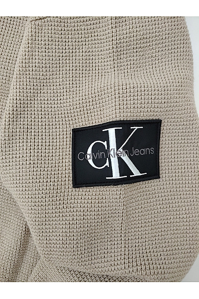 Calvin Klein Béžový pletený pulovr se stojáčkem basic Vel. XXL | Calvin Klein | obrázek 3