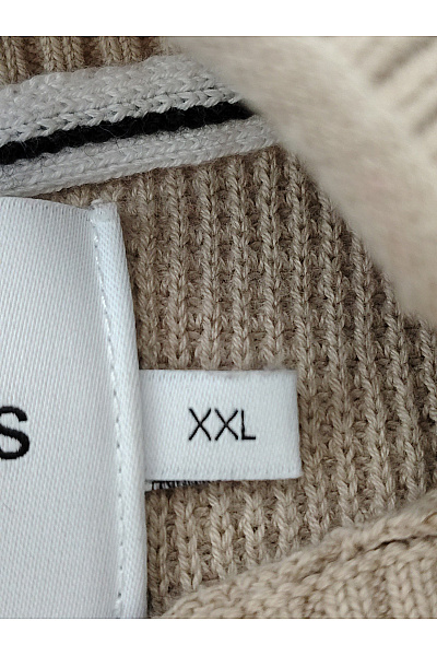 Calvin Klein Béžový pletený pulovr se stojáčkem basic Vel. XXL | Calvin Klein | obrázek 6