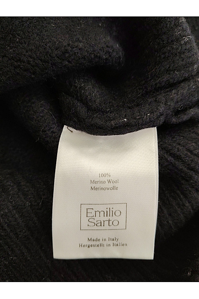EMILIA LAY Dámský černý vlněný merino rolák oversized Velikost S | EMILIA LAY | obrázek 4