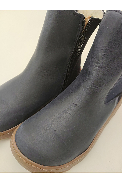 pom Dětské kotníkové barefoot chelsea boty s kožíškem Velikost EU 30 | pom pom | obrázek 8