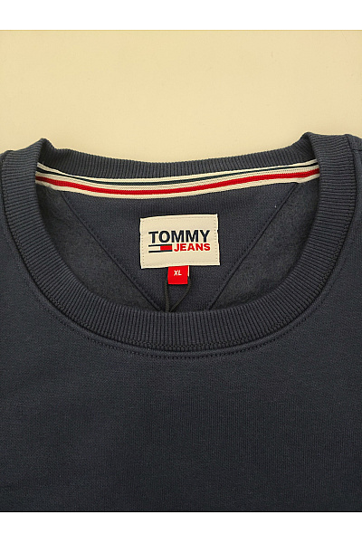 TOMMY HILFIGER Pánská bavlněná mikina crewneck bez potisku Vel. XL | TOMMY HILFIGER | obrázek 4