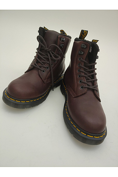 Dr.Martens Pánské hnědé kotníkové šněrovací workery s kožíškem Velikost 38 | Dr.Martens | obrázek 3