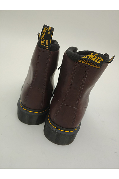 Dr.Martens Pánské hnědé kotníkové šněrovací workery s kožíškem Velikost 38 | Dr.Martens | obrázek 4