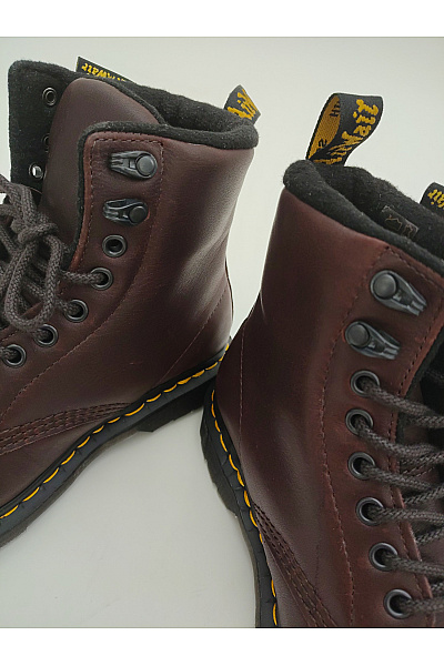Dr.Martens Pánské hnědé kotníkové šněrovací workery s kožíškem Velikost 38 | Dr.Martens | obrázek 9