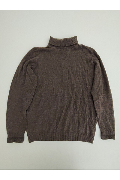 LAWRENCE GREY Pánský Hnědý Kašmírový Rolák Basic Vel. US M