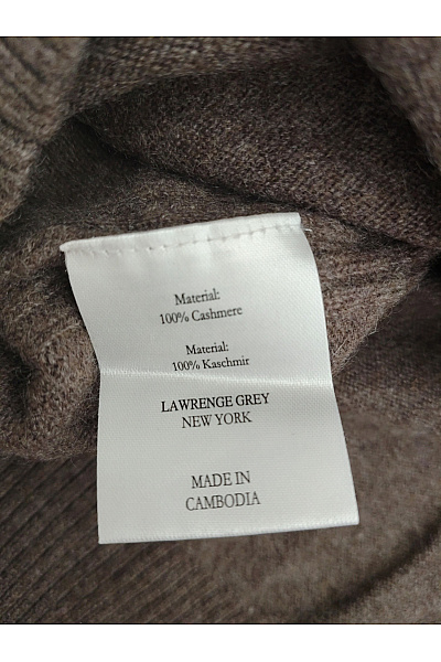 LAWRENCE GREY Pánský hnědý kašmírový rolák basic Vel. US M | LAWRENCE GREY | obrázek 3