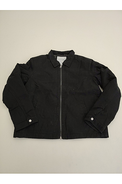 JACK & JONES Černá bavlněná přechodová bunda se zipem Vel. M | JACK & JONES | obrázek 2