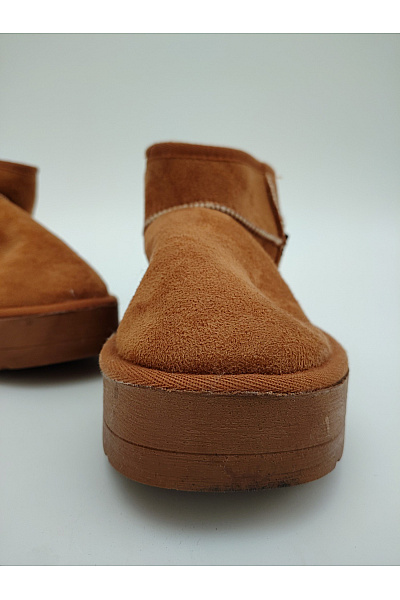 Hnědé kotníkové válenky na platformě Velikost EU 38 | Unimoda | obrázek 3
