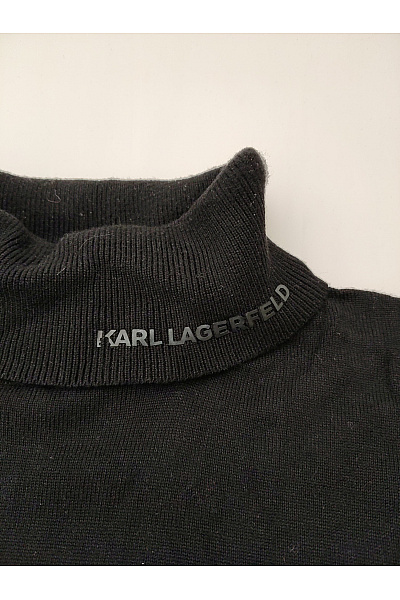 Karl Lagerfeld Dámský černý pletený rolák basic Vel. L | Karl Lagerfeld | obrázek 2