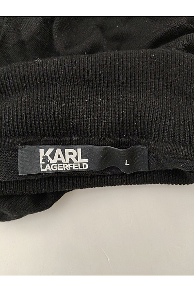 Karl Lagerfeld Dámský černý pletený rolák basic Vel. L | Karl Lagerfeld | obrázek 4
