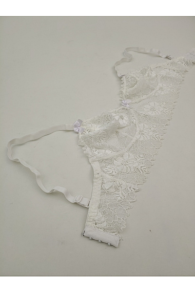 Elie pour Elle Bílá krajková braletová podprsenka bez kostic Velikost EU S | Elie pour Elle | obrázek 7