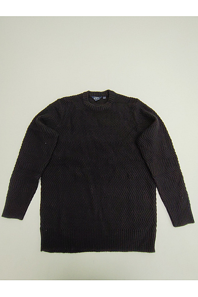 Ben Sherman Černý Pletený Pulovr S Dlouhým Rukávem Velikost L