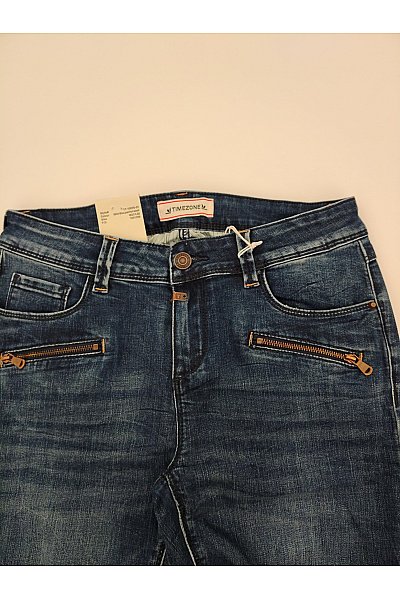 TIMEZONE Dámské modré bavlněné skinny džíny s kapsami Vel. W27/L30 | TIMEZONE | obrázek 4