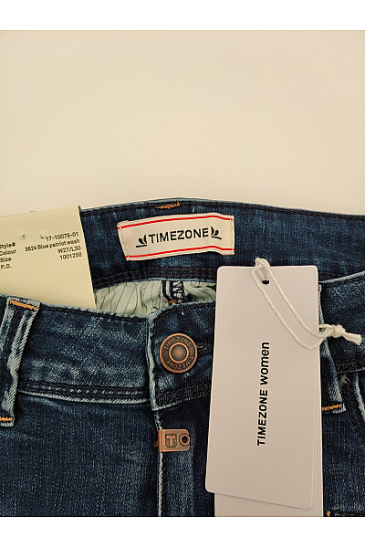 TIMEZONE Dámské modré bavlněné skinny džíny s kapsami Vel. W27/L30 | TIMEZONE | obrázek 5
