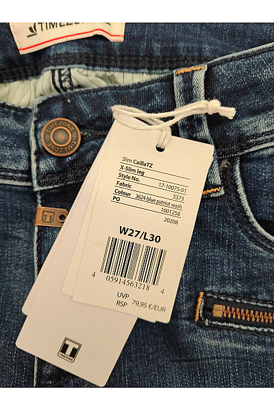 TIMEZONE Dámské modré bavlněné skinny džíny s kapsami Vel. W27/L30 | TIMEZONE | obrázek 6