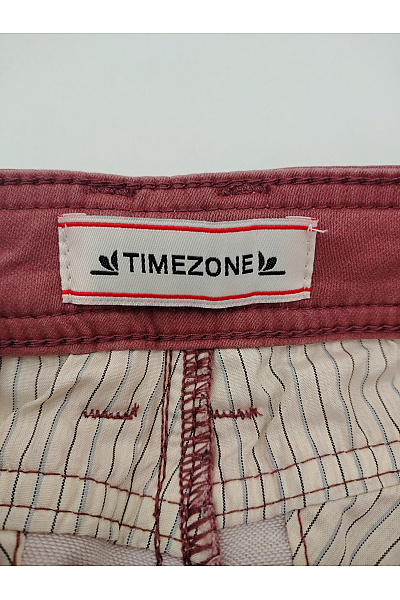 TIMEZONE Dámské bavlněné chino kalhoty s vysokým pasem a knoflíky Vel. 28 | TIMEZONE | obrázek 5