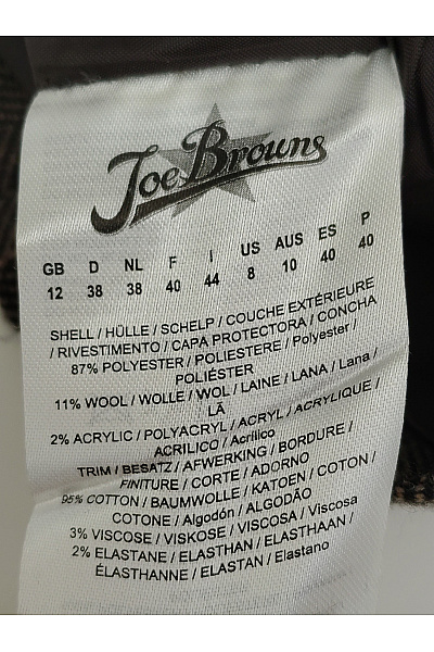 Joe Browns Hnědá pruhovaná mini sukně s kapsami Velikost DE 38 | Joe Browns | obrázek 7