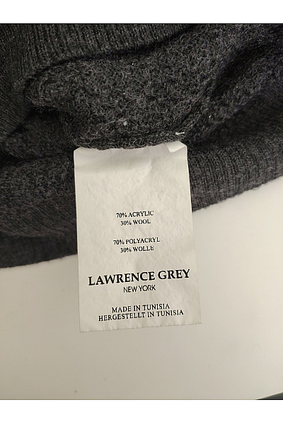 LAWRENCE GREY Pánský černý pletený pulovr basic Vel. S | LAWRENCE GREY | obrázek 4
