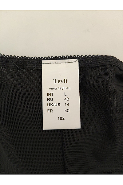 TEYLI Dámské černé kalhotky tanga Velikost EU L | TEYLI | obrázek 4