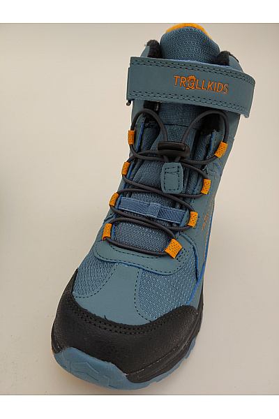 TROLLKIDS Dětské modré kotníkové zimní zateplené nepromokavé outdoorové boty na suchý zip Vel. EU 33 | TROLLKIDS | obrázek 4