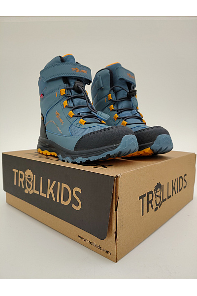 TROLLKIDS Dětské modré kotníkové zimní zateplené nepromokavé outdoorové boty na suchý zip Vel. EU 33 | TROLLKIDS | obrázek 12