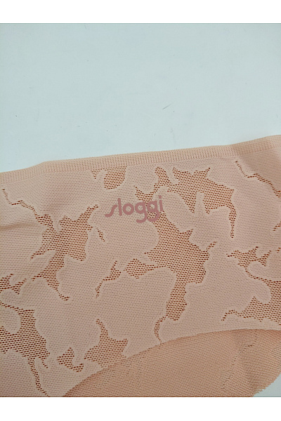 Sloggi Béžové dámské bezešvé kalhotky s krajkovým vzorem Velikost EU M | Sloggi | obrázek 4