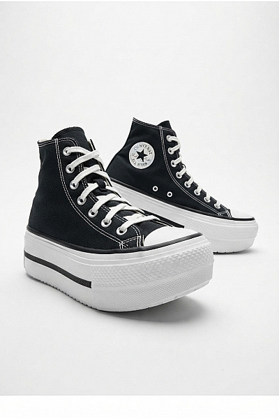 CONVERSE Tenisky Chuck Taylor All Star Lift Double Stack Černé Velikost EU 37