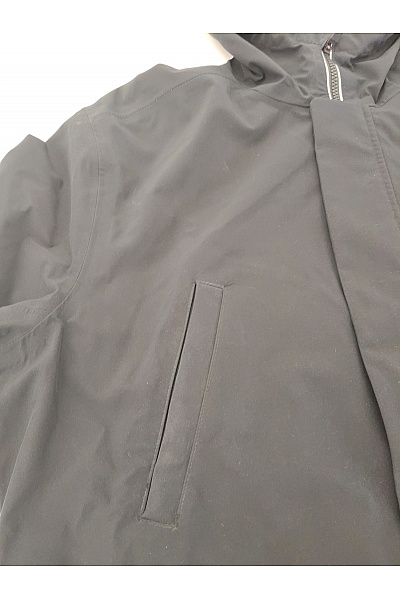 Černá pánská parka s kapucí outdoorová přechodová Vel. XL | Unimoda | obrázek 4