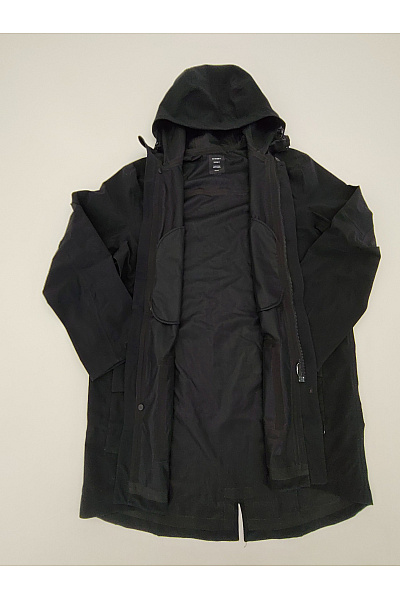 Černá pánská parka s kapucí outdoorová přechodová Vel. XL | Unimoda | obrázek 10