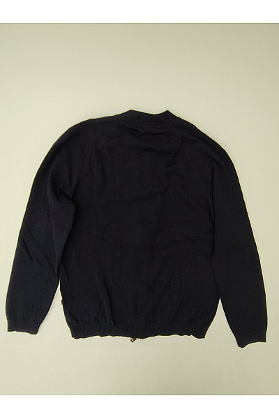 MAERZ Pánský černý vlněný merino cardigan na zip Vel. EU 48 | MAERZ | obrázek 7