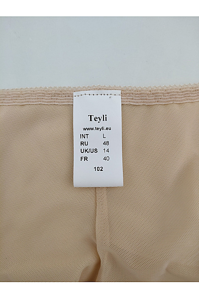TEYLI Béžové dámské kalhotky tanga měkké Vel. EU L | TEYLI | obrázek 5