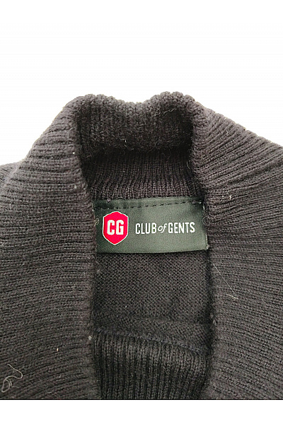 CLUB of GENTS Pánský černý vlněný pulovr se stojáčkem basic Velikost L | CLUB of GENTS | obrázek 3