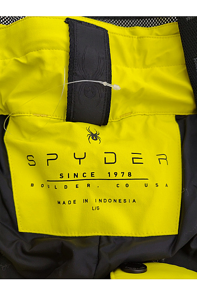SPYDER Žluté lyžařské kalhoty s kšandami a kapsami Velikost L/G | SPYDER | obrázek 5