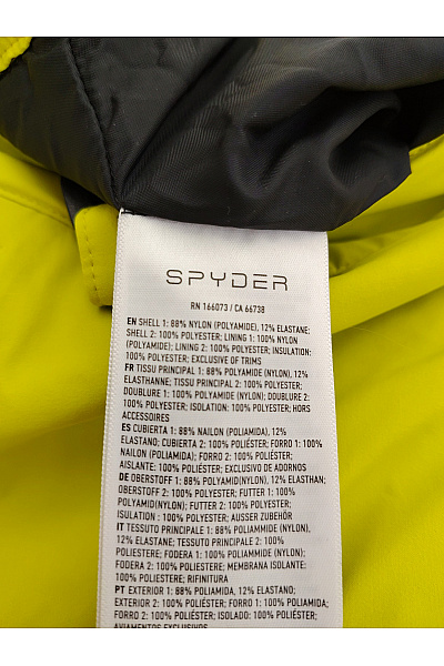 SPYDER Žluté lyžařské kalhoty s kšandami a kapsami Velikost L/G | SPYDER | obrázek 6